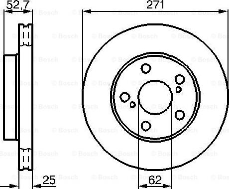 BOSCH 0 986 478 631 - Bremžu diski autospares.lv