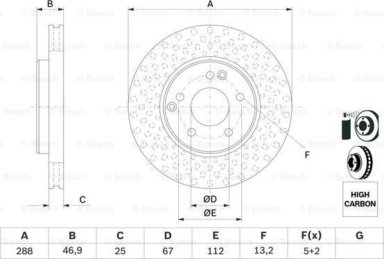 BOSCH 0 986 478 624 - Bremžu diski www.autospares.lv