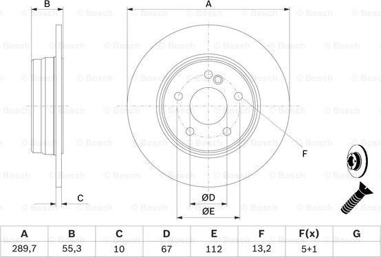 BOSCH 0 986 478 626 - Bremžu diski www.autospares.lv