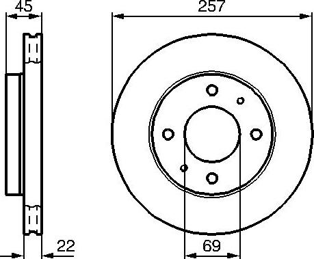 BOSCH 0 986 478 673 - Bremžu diski www.autospares.lv