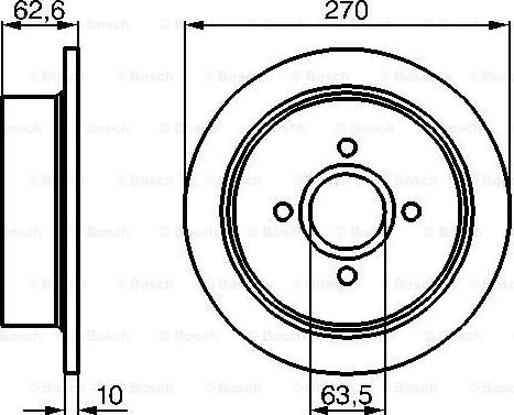 BOSCH 0 986 478 672 - Bremžu diski www.autospares.lv