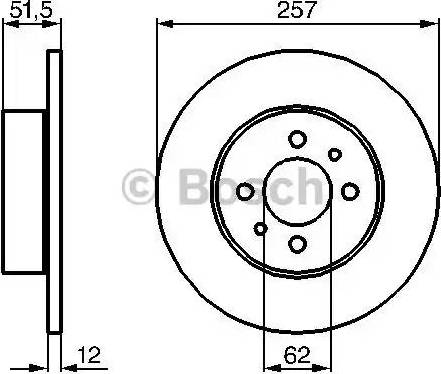 BOSCH 0 986 478 066 - Bremžu diski www.autospares.lv