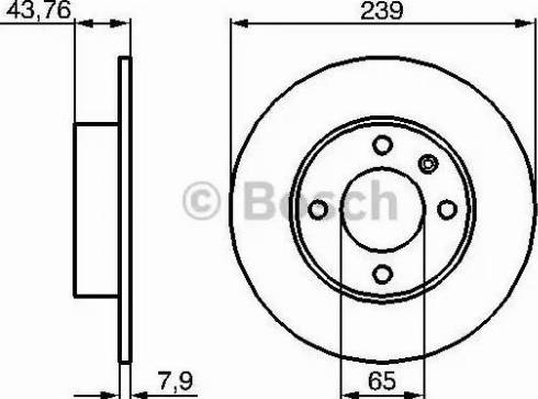 BOSCH 0 986 478 009 - Bremžu diski www.autospares.lv