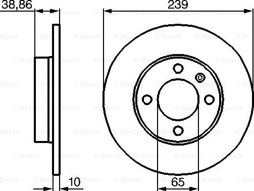 BOSCH 0 986 478 010 - Brake Disc www.autospares.lv