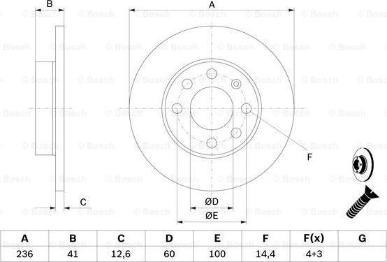 BOSCH 0 986 478 081 - Bremžu diski autospares.lv