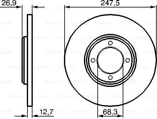 BOSCH 0 986 478 071 - Bremžu diski autospares.lv