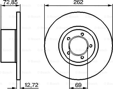 BOSCH 0 986 478 077 - Bremžu diski www.autospares.lv