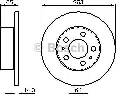 BOSCH 0 986 478 144 - Bremžu diski autospares.lv