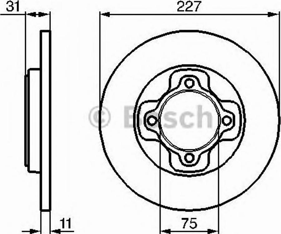 BOSCH 0 986 478 156 - Bremžu diski www.autospares.lv