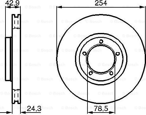 BOSCH 0 986 478 160 - Bremžu diski www.autospares.lv