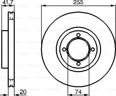 BOSCH 0 986 478 106 - Bremžu diski autospares.lv