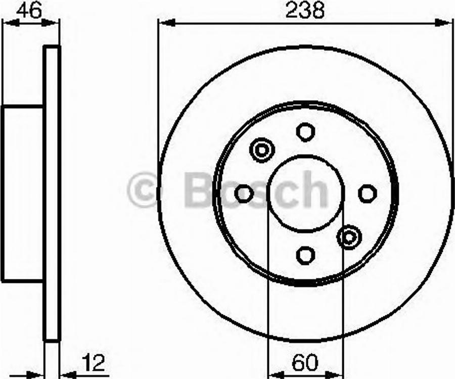 BOSCH 0986478112 - Bremžu diski www.autospares.lv