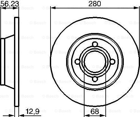 BOSCH 0 986 478 131 - Bremžu diski www.autospares.lv