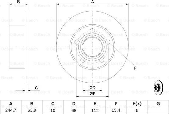 BOSCH 0 986 479 B22 - Bremžu diski www.autospares.lv