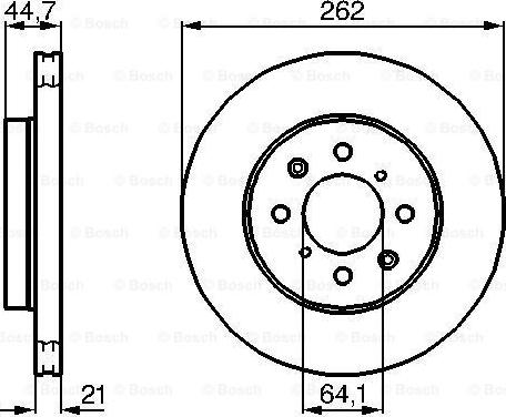 BOSCH 0 986 478 174 - Bremžu diski www.autospares.lv