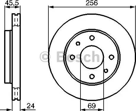 BOSCH 0 986 478 897 - Bremžu diski www.autospares.lv