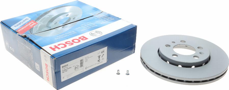 BOSCH 0 986 478 853 - Тормозной диск www.autospares.lv