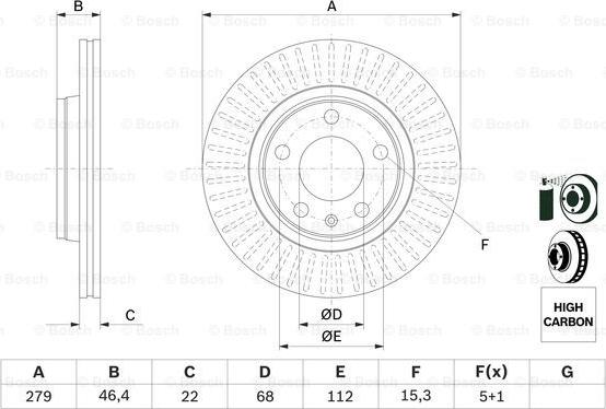 BOSCH 0 986 478 869 - Bremžu diski www.autospares.lv