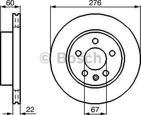 BOSCH 986478861 - Brake Disc www.autospares.lv