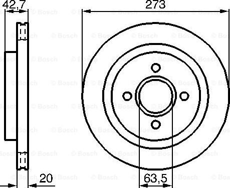 BOSCH 0 986 478 816 - Bremžu diski www.autospares.lv