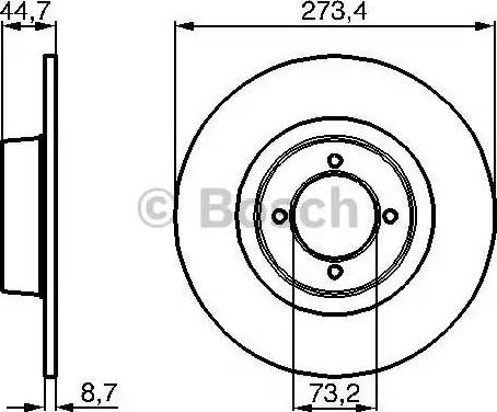 BOSCH 0 986 478 818 - Bremžu diski autospares.lv