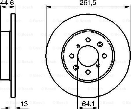 BOSCH 0 986 478 889 - Bremžu diski www.autospares.lv