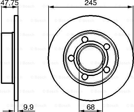 BOSCH 0 986 479 B56 - Bremžu diski www.autospares.lv