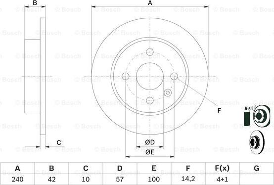 BOSCH 0 986 478 882 - Bremžu diski www.autospares.lv