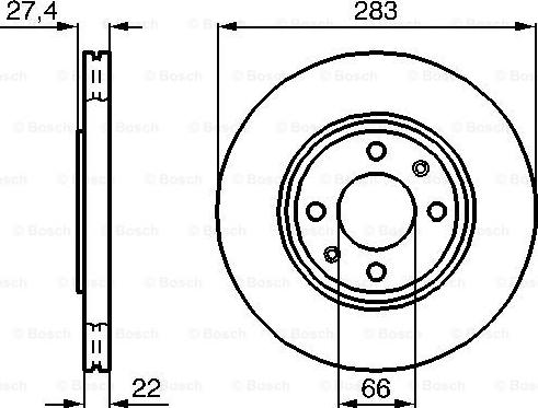 BOSCH 0 986 478 834 - Тормозной диск www.autospares.lv