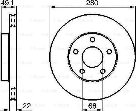 BOSCH 0 986 478 833 - Bremžu diski autospares.lv