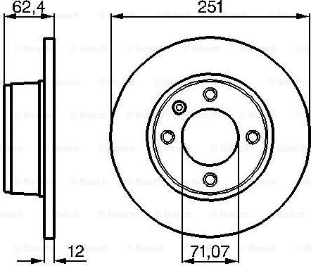 BOSCH 0 986 478 879 - Bremžu diski www.autospares.lv