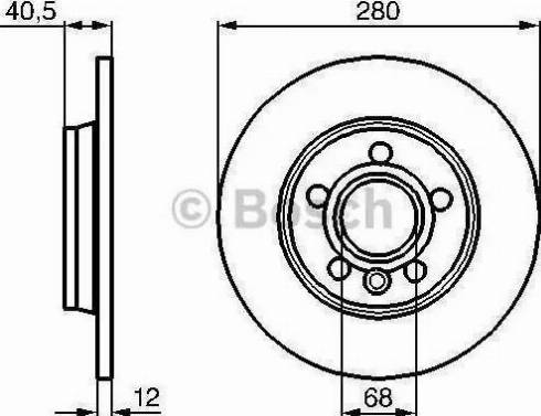 BOSCH 986478871 - Bremžu diski www.autospares.lv