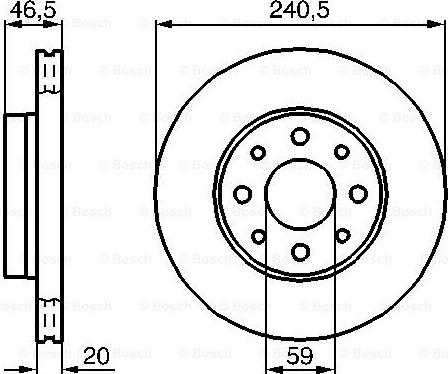 BOSCH 0 986 478 878 - Bremžu diski autospares.lv