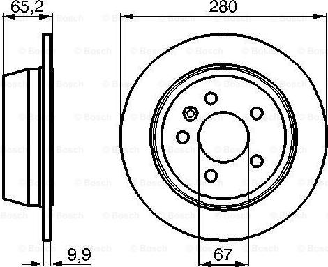 BOSCH 0 986 478 873 - Bremžu diski www.autospares.lv