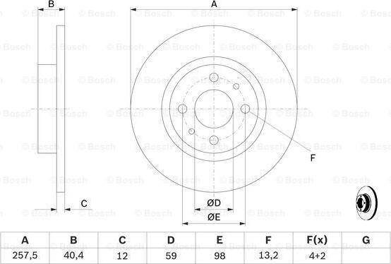 BOSCH 0 986 478 343 - Bremžu diski www.autospares.lv