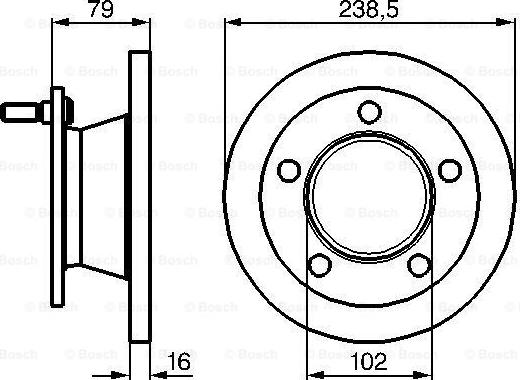 BOSCH 0 986 478 357 - Bremžu diski www.autospares.lv