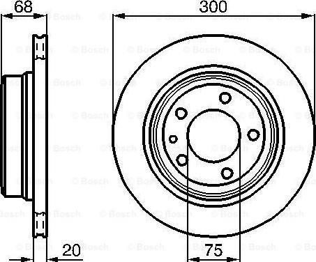 BOSCH 0 986 478 320 - Bremžu diski autospares.lv