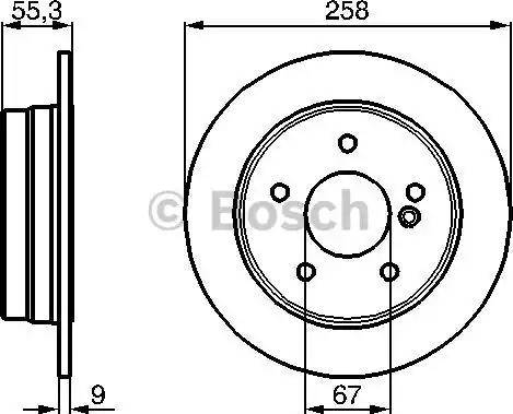 BOSCH 0 986 478 255 - Bremžu diski autospares.lv