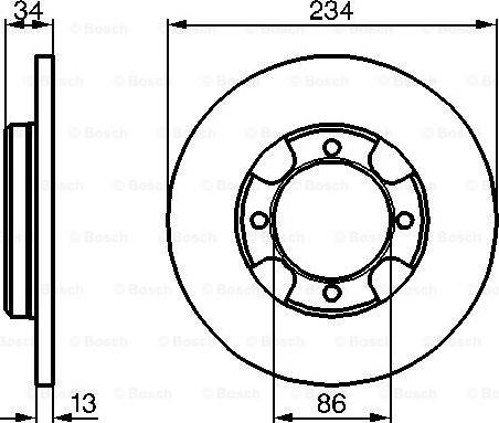 BOSCH 0 986 478 282 - Bremžu diski www.autospares.lv