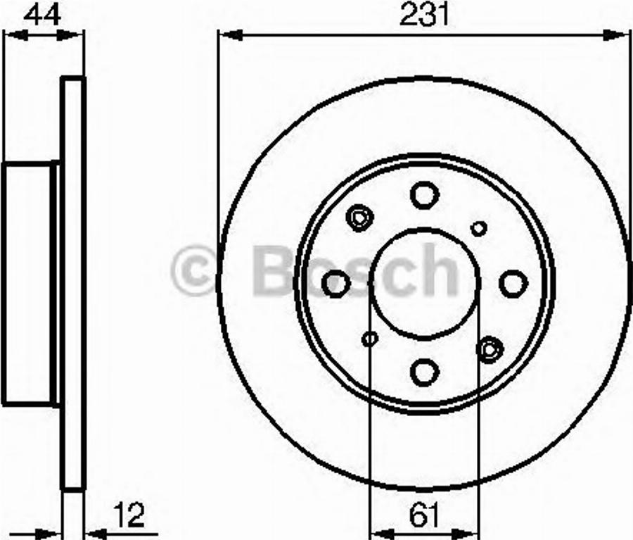 BOSCH 0986478239 - Bremžu diski www.autospares.lv