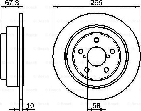 BOSCH 0 986 478 799 - Bremžu diski www.autospares.lv