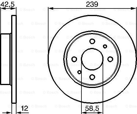 BOSCH 0 986 478 747 - Bremžu diski autospares.lv