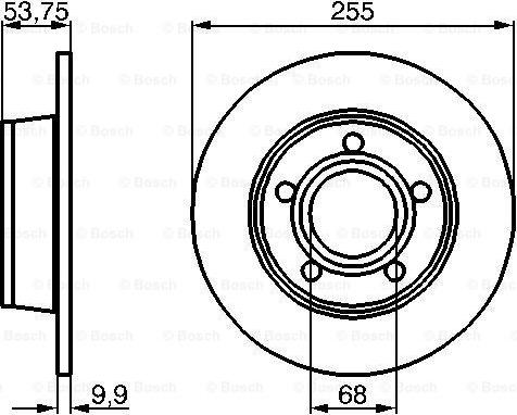 BOSCH 0 986 478 704 - Bremžu diski www.autospares.lv