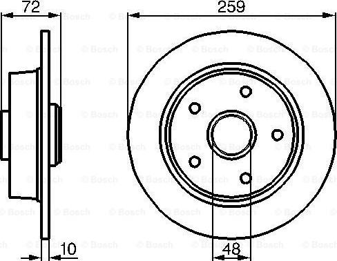 BOSCH 0 986 478 700 - Bremžu diski www.autospares.lv