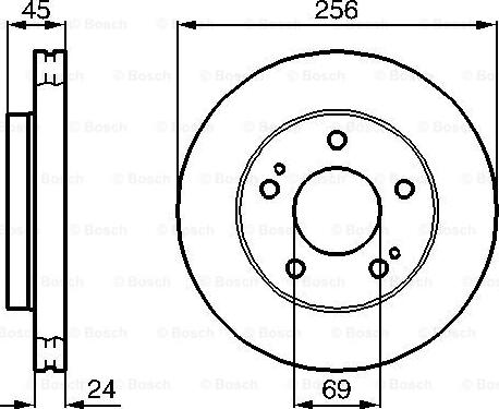 BOSCH 0 986 478 708 - Bremžu diski www.autospares.lv