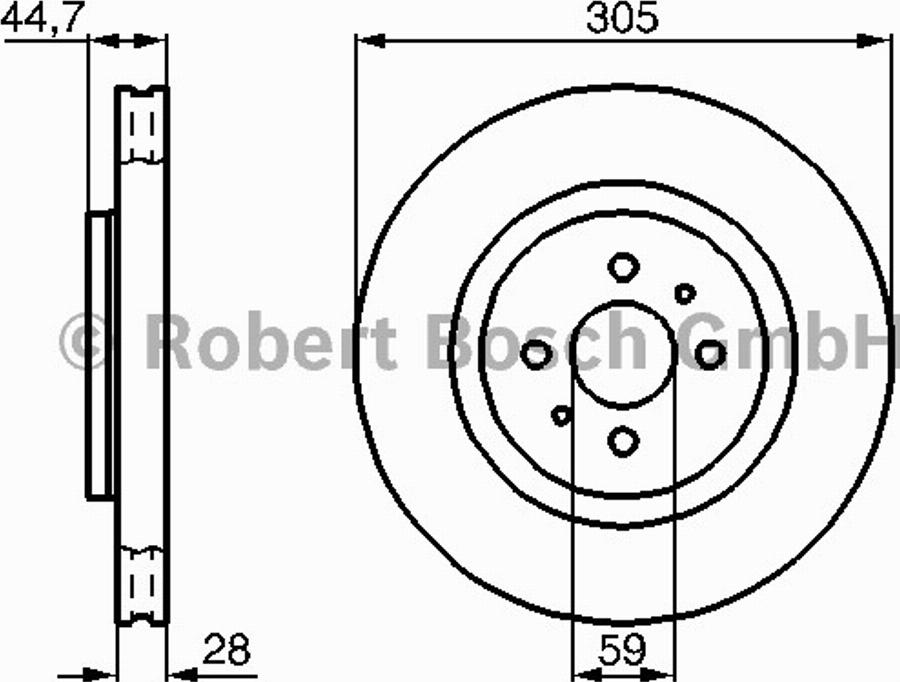 BOSCH 0 986 478 703 - Bremžu diski www.autospares.lv