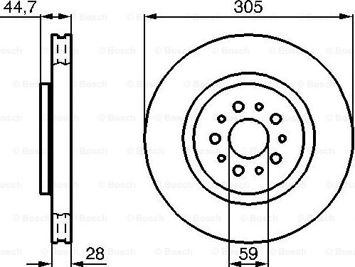 BOSCH 0 986 478 711 - Bremžu diski www.autospares.lv