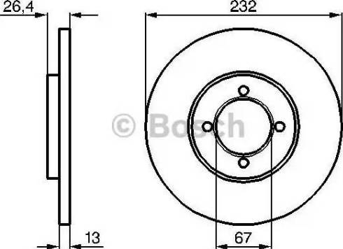 BOSCH 0 986 478 784 - Bremžu diski autospares.lv