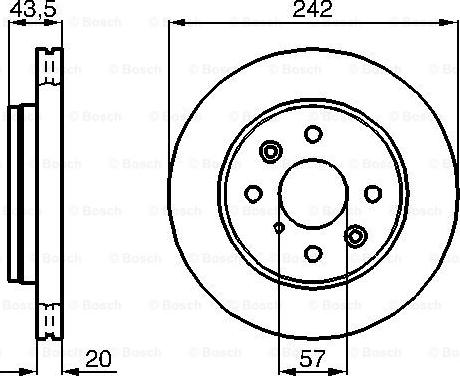 BOSCH 0 986 478 781 - Bremžu diski www.autospares.lv