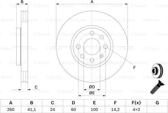 BOSCH 0 986 479 B46 - Bremžu diski www.autospares.lv